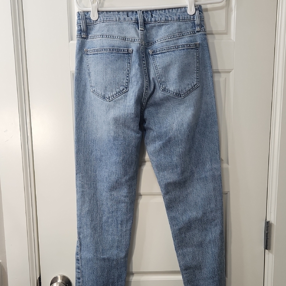 Eunina Tobi Distressed Mom Jeans Size 3 - Picture 6 of 7